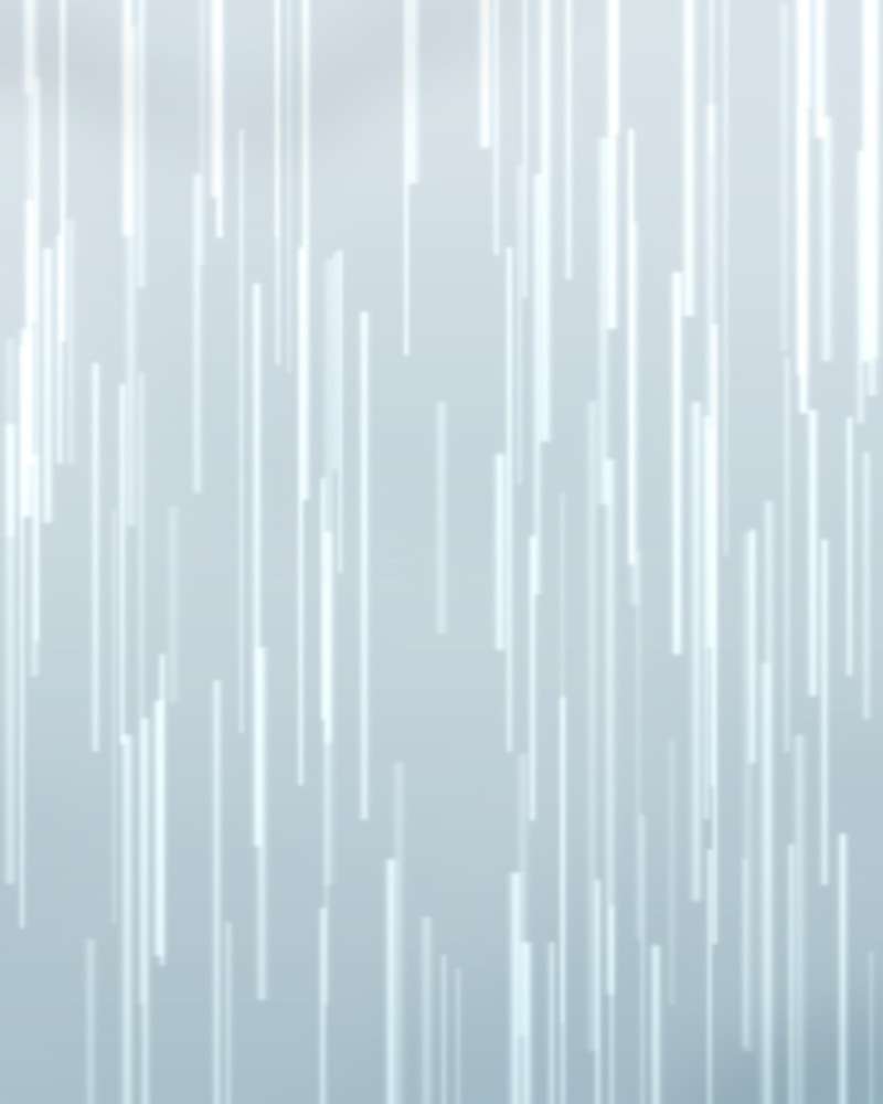 Steam and water streaks in a shower
